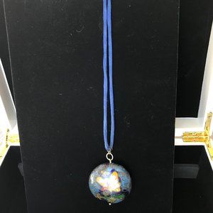 Pendant Necklace Butterfly Flower